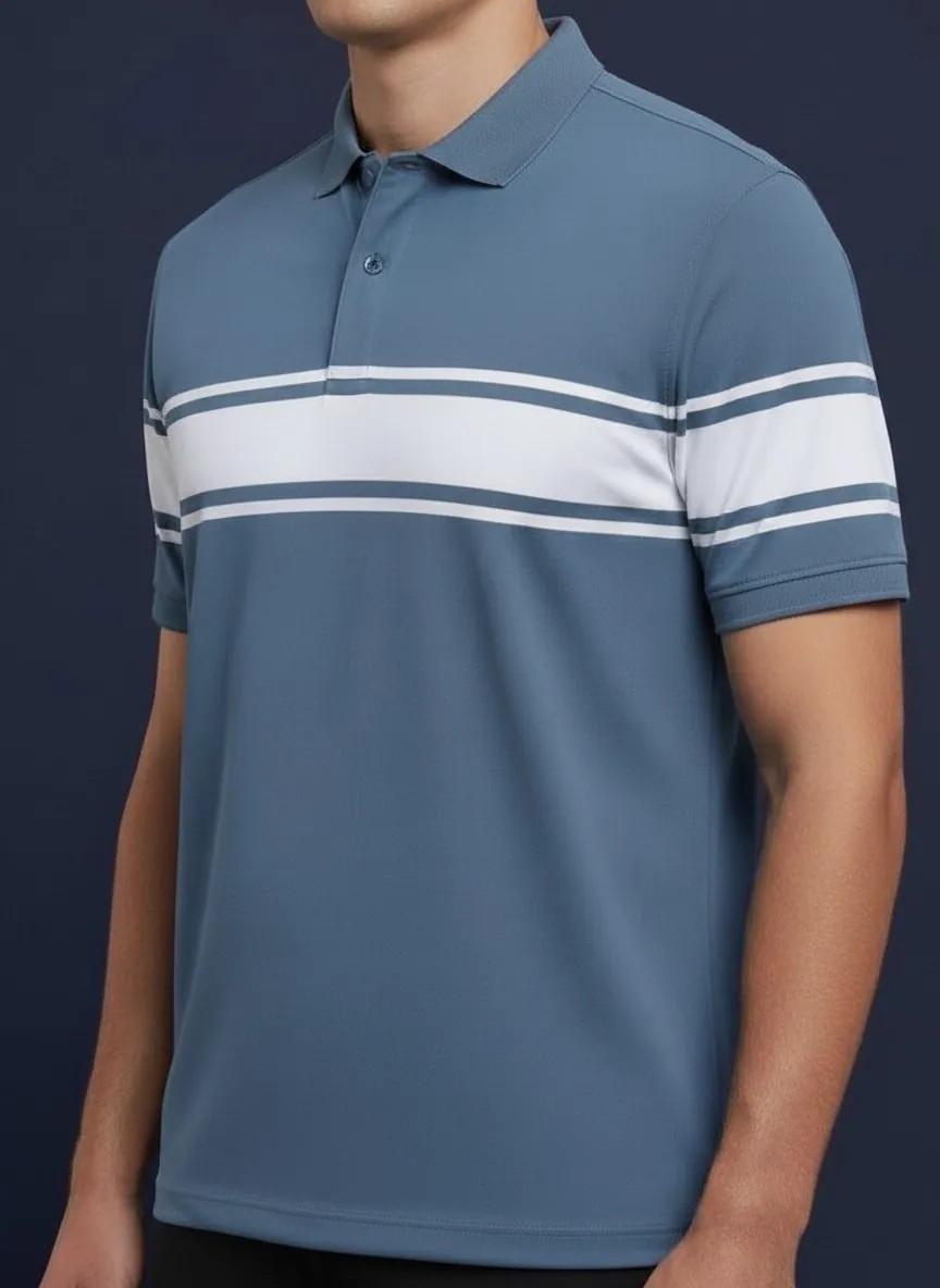 Polo shirt manufacturer Karachi Pakistan showing piqué polo shirt produced at Apex Corporation knitted garment factory